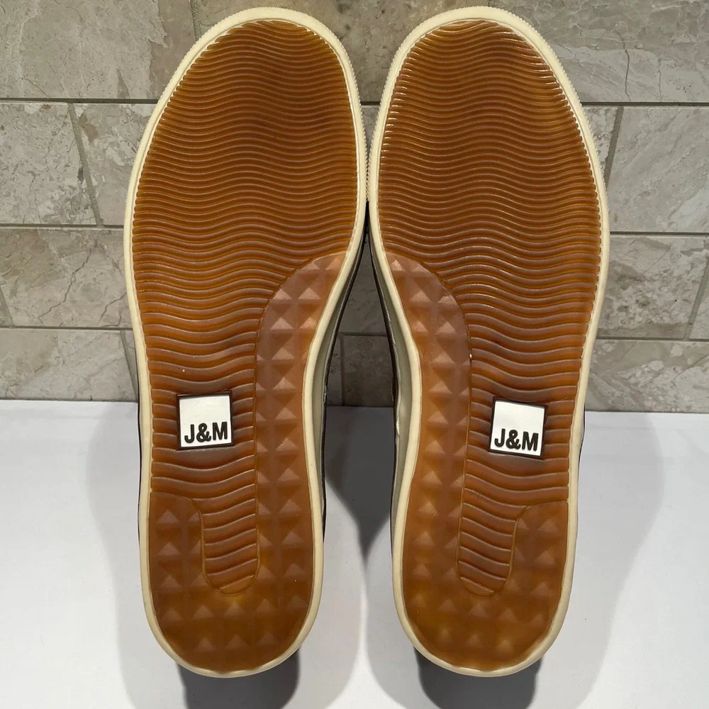 Johnston & Murphy J&M McGuffey Plain Toe Tan Leather Derby Shoes Mens 12M NWOT
